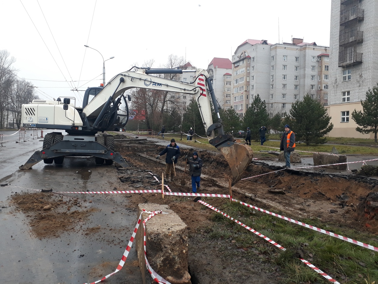 Сэс рыбинск. Аварийные работы Водоканал.